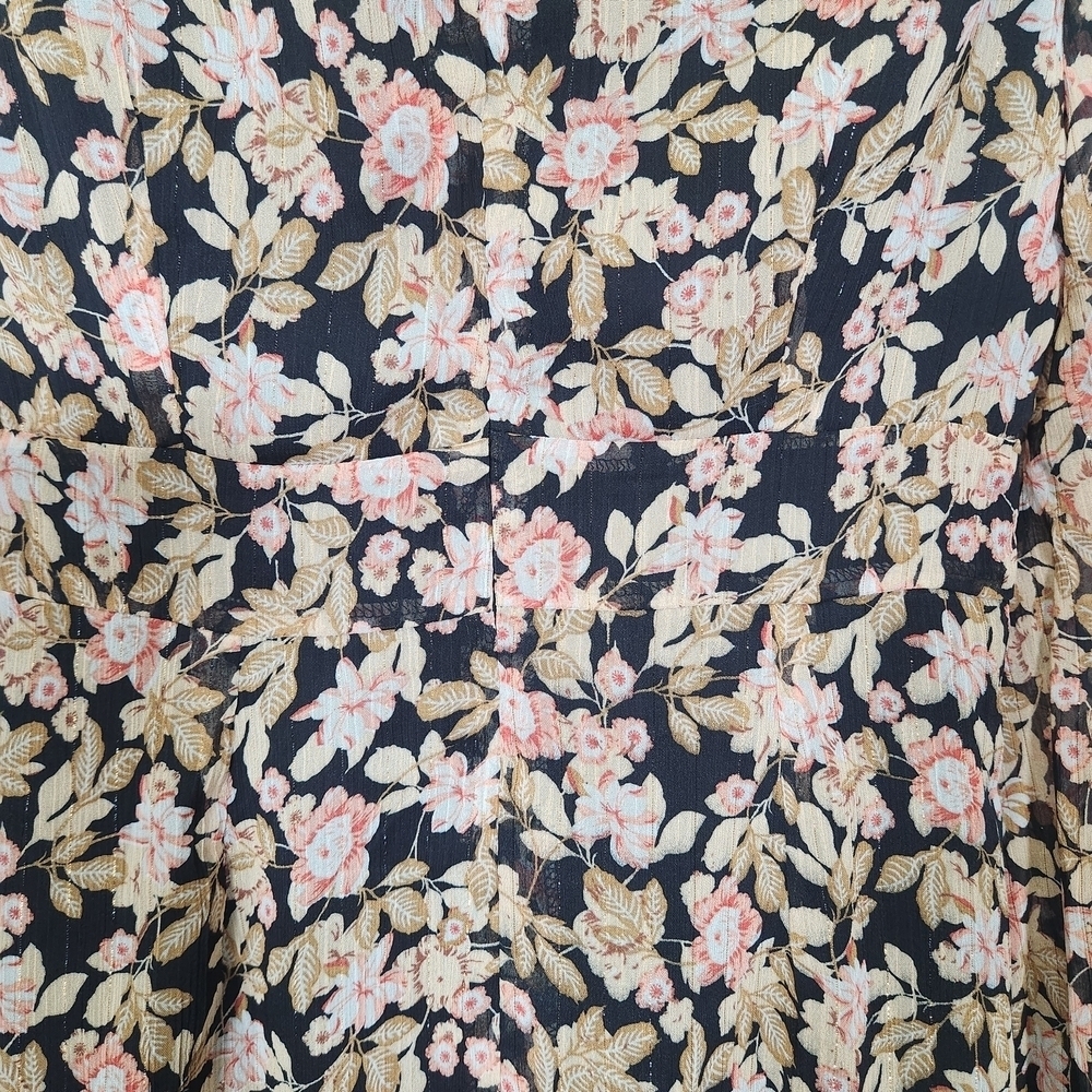 Nasty Gal Black and Pink Floral Mini Dress - Picture 9 of 16